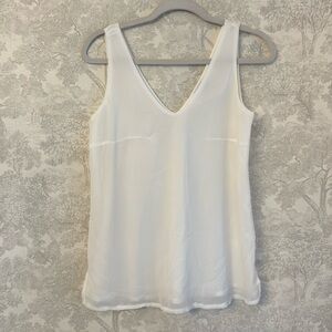 White Silky Tank (Size S)